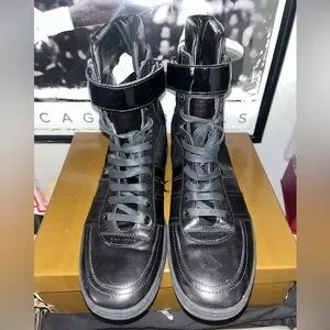 Dior | Shoes | 207 Dior Homme B50 Black Leather High Boots  display picture 2